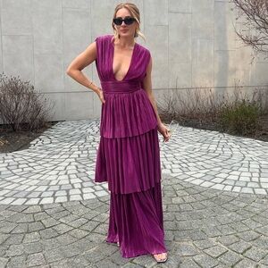 Sabina Musayev Judith gown in Purple